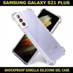 Shockproof Gorilla Clear Silicone TPU Gel Back Cover For Samsung Galaxy S21 Plus Slim Fit and Sophisticated in Look